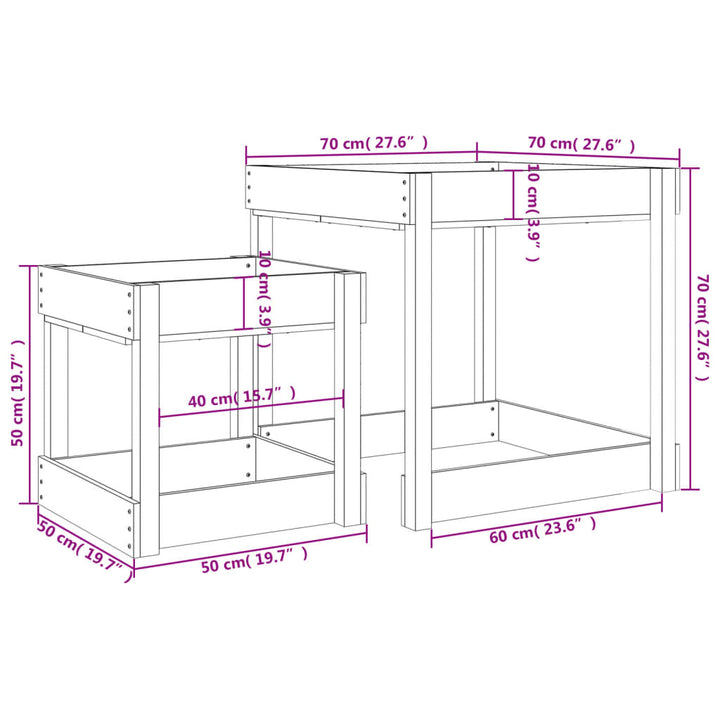 Sand Tables-Sand & Water Tables-vidaXL-Yes Bebe