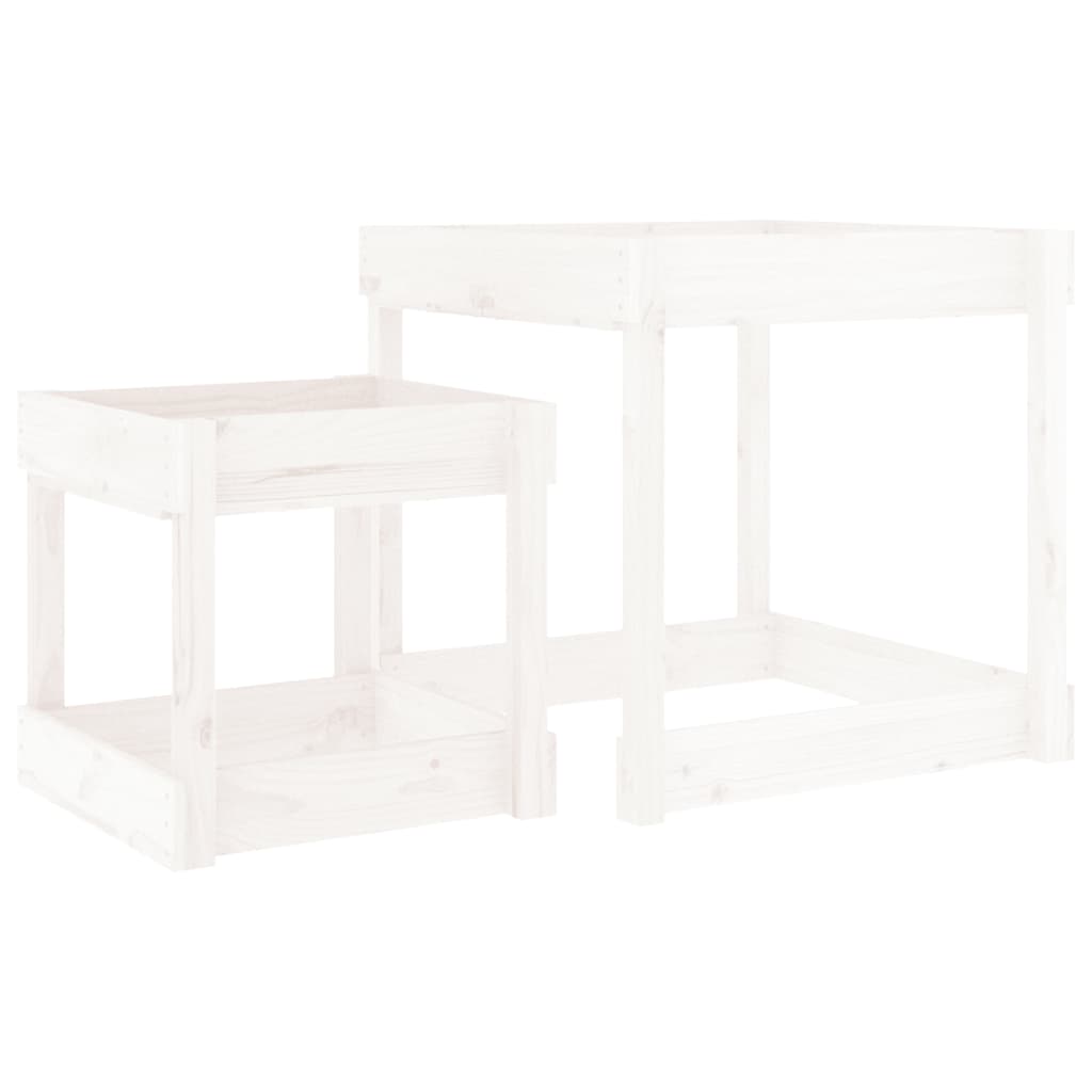 Sand Tables-Sand & Water Tables-vidaXL-White Pine-Yes Bebe