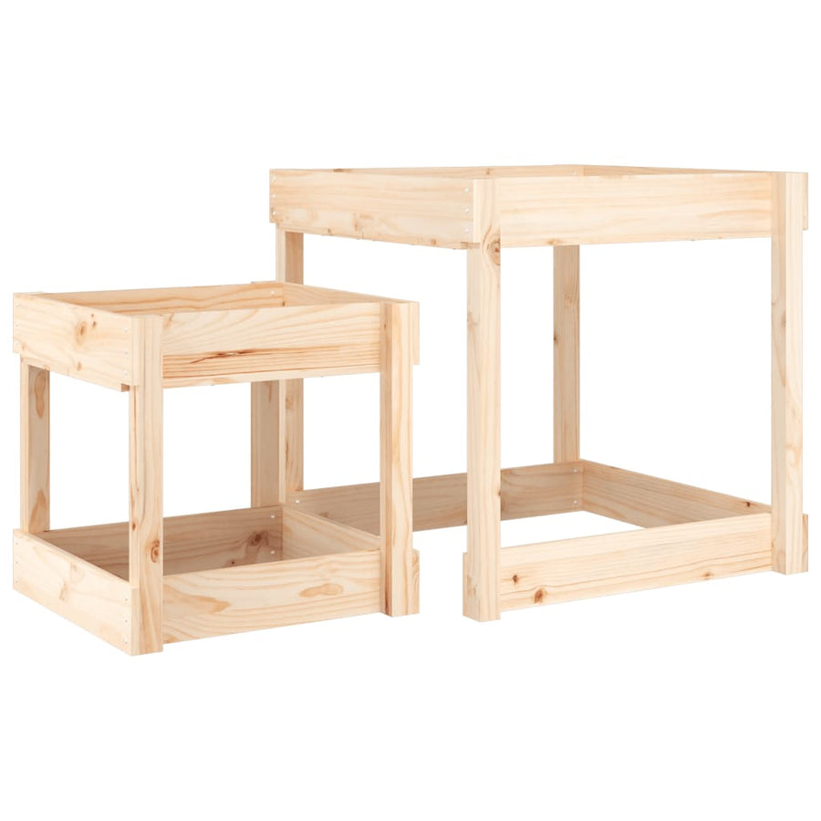 Sand Tables-Sand & Water Tables-vidaXL-Natural Pine-Yes Bebe