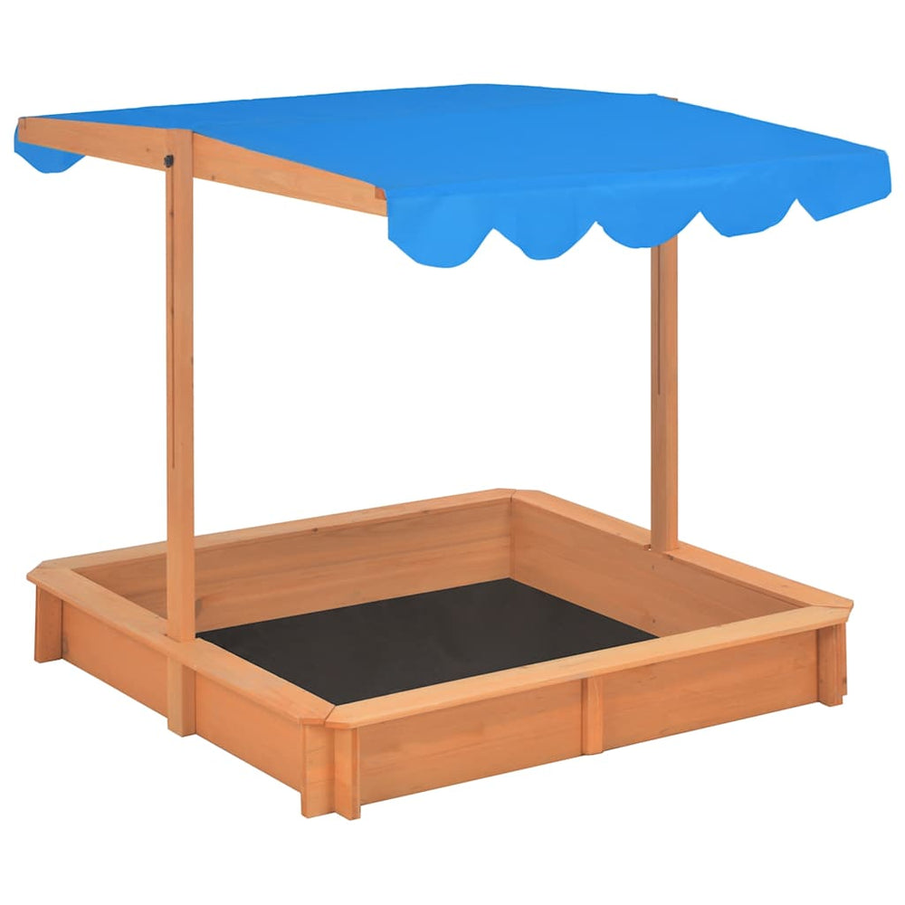 Sandbox with Adjustable Roof-Sandpits-vidaXL-Yes Bebe