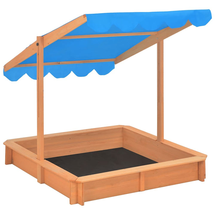 Sandbox with Adjustable Roof-Sandpits-vidaXL-Yes Bebe