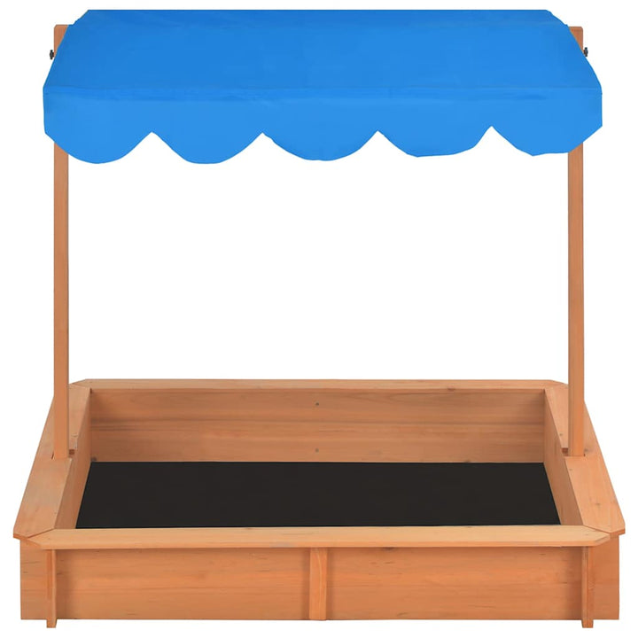 Sandbox with Adjustable Roof-Sandpits-vidaXL-Yes Bebe