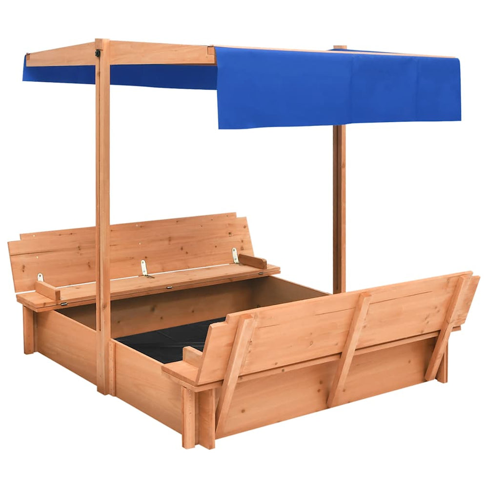 Sandbox with Roof-Sandpits-vidaXL-Yes Bebe