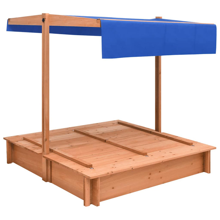 Sandbox with Roof-Sandpits-vidaXL-Yes Bebe