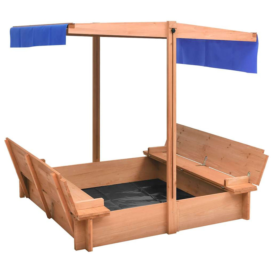 Sandbox with Roof-Sandpits-vidaXL-Yes Bebe