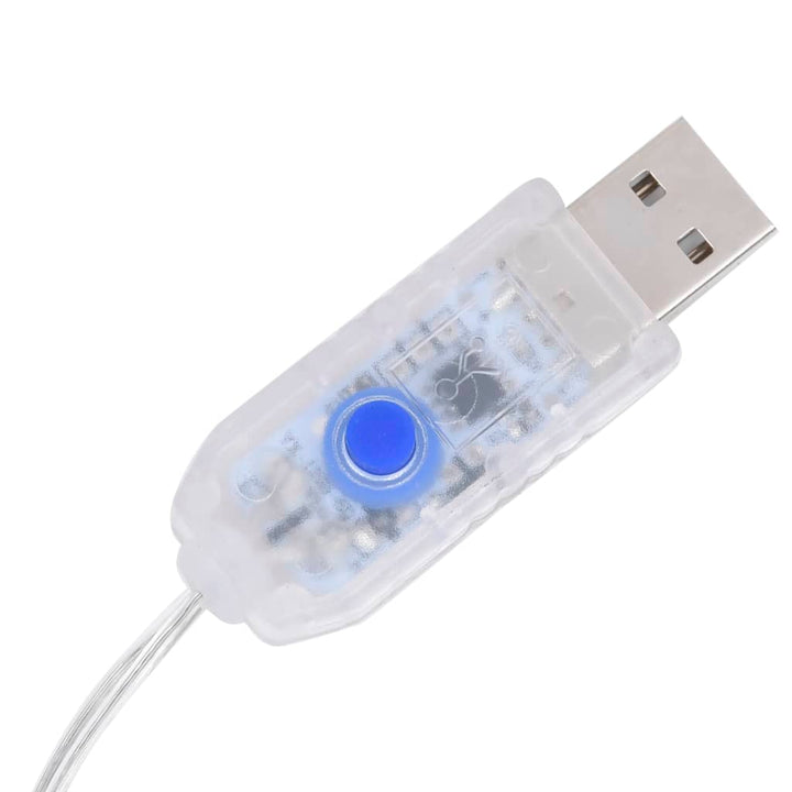 Star and Moon Fairy Lights Remote Control 138 LED Blue-vidaXL-Yes Bebe