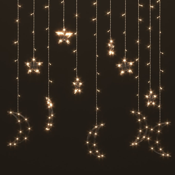 Star and Moon Fairy Lights with Remote Control