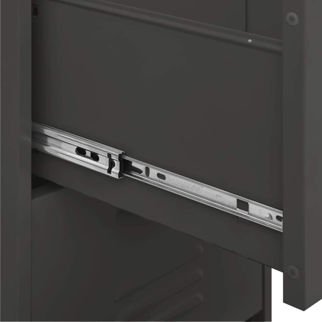 Storage Cabinet Anthracite 42.5x35x101.5 cm Steel-vidaXL-Yes Bebe