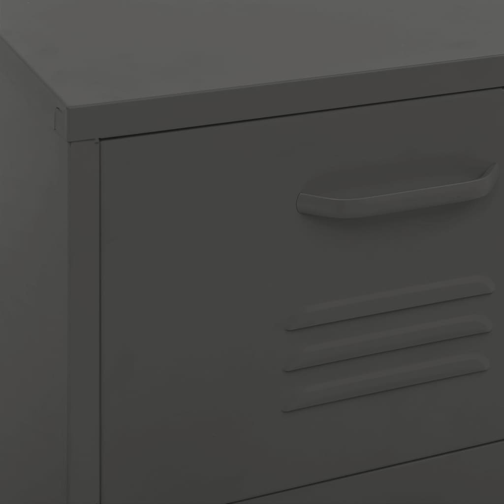 Storage Cabinet Anthracite 42.5x35x101.5 cm Steel-vidaXL-Yes Bebe
