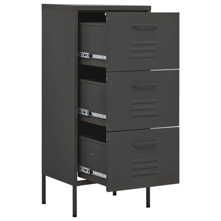 Storage Cabinet Anthracite 42.5x35x101.5 cm Steel-vidaXL-Yes Bebe