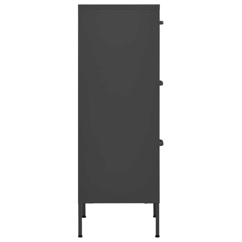 Storage Cabinet Anthracite 42.5x35x101.5 cm Steel-vidaXL-Yes Bebe