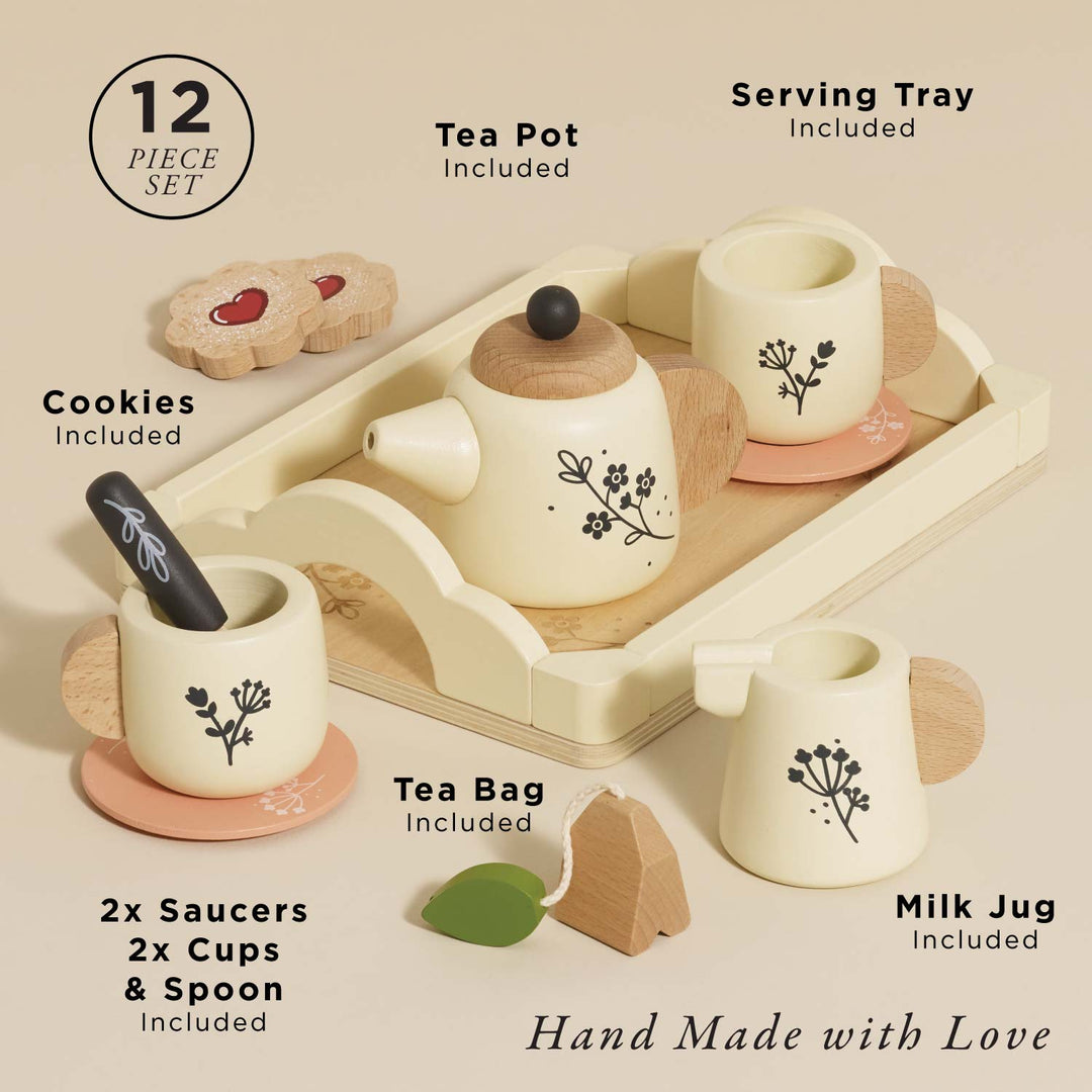 Le Toy Van Wooden Tea Set & Tray – Toy Teasets
