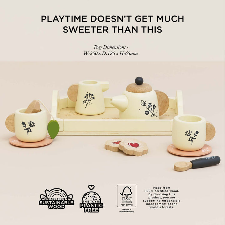 Le Toy Van Wooden Tea Set & Tray – Toy Teasets